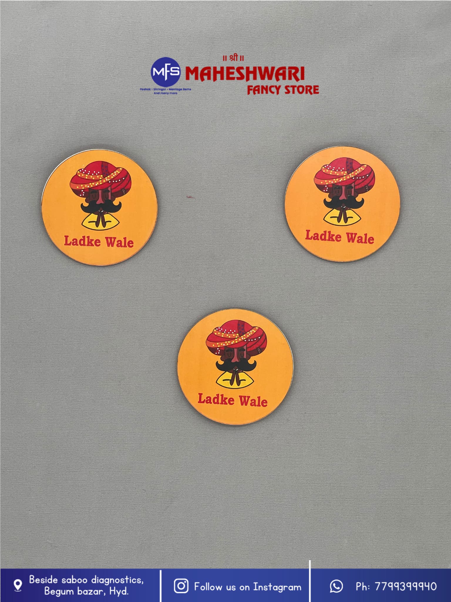 Ladkewale Swagat Brooch